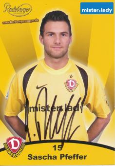 Sascha Pfeffer  Dynamo Dresden 2007/08 Fußball Autogrammkarte original signiert 