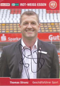 Thomas Strunz  Rot Weiß Essen 2008/09  Fußball Autogrammkarte original signiert 