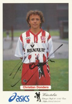 Christian Dondera  Rot Weiß Essen  Fußball Autogrammkarte original signiert 