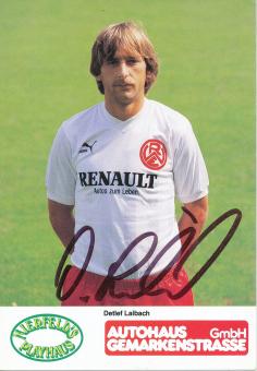 Detlef Laibach  Rot Weiß Essen 1988/89  Fußball Autogrammkarte original signiert 