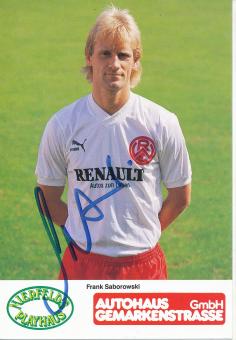 Frank Saborowski  Rot Weiß Essen 1988/89  Fußball Autogrammkarte original signiert 