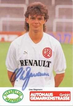 Uwe Wegmann  Rot Weiß Essen 1988/89  Fußball Autogrammkarte original signiert 