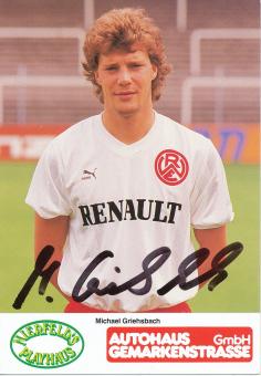 Michael Griehsbach  Rot Weiß Essen 1988/89  Fußball Autogrammkarte original signiert 