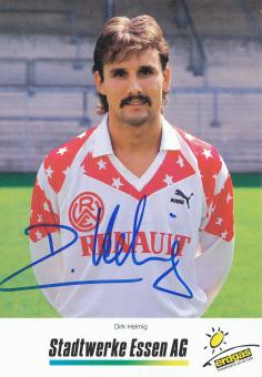 Dirk Helmig  Rot Weiß Essen 1990/91  Fußball Autogrammkarte original signiert 