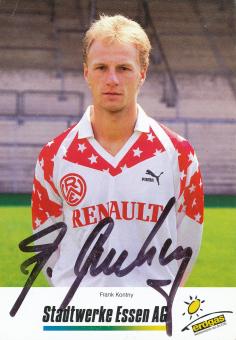 Frank Kontny  Rot Weiß Essen 1990/91  Fußball Autogrammkarte original signiert 