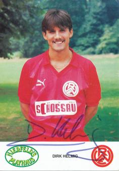 Dirk Helmig  Rot Weiß Essen 1986/87  Fußball Autogrammkarte original signiert 
