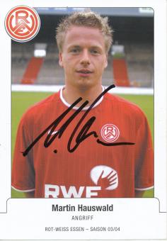 Martin Hauswald  Rot Weiß Essen 2003/04 Fußball Autogrammkarte original signiert 