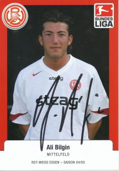 Ali Bilgin  Rot Weiß Essen 2004/05 Fußball Autogrammkarte original signiert 