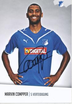 Marvin Compper  TSG 1899 Hoffenheim 2010/11  Fußball Autogrammkarte original signiert 