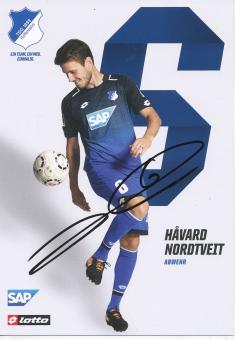 Havard Nordtveit   TSG 1899 Hoffenheim 2017/18  Fußball Autogrammkarte original signiert 