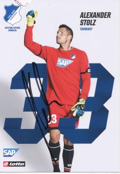 Alexander Stolz  TSG 1899 Hoffenheim 2017/18  Fußball Autogrammkarte original signiert 