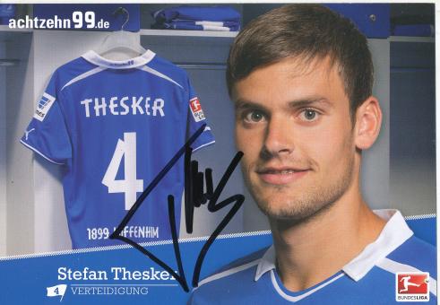 Stefan Thesker   TSG 1899 Hoffenheim 2013/14  Fußball Autogrammkarte original signiert 