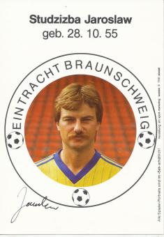 Jaroslaw Studzizba   Eintracht Braunschweig 1983/84 Fußball Autogrammkarte original signiert 