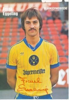 Frank Eggeling   Eintracht Braunschweig 1982/83 Fußball Autogrammkarte original signiert 