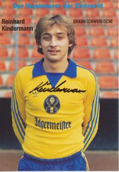 Reinhard Kindermann  Eintracht Braunschweig 1981/82 Fußball Autogrammkarte original signiert 