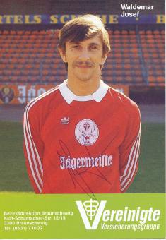 Waldemar Josef  Eintracht Braunschweig 1984/85 Fußball Autogrammkarte original signiert 