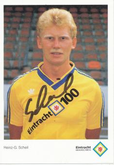 Heinz G.Scheil  Eintracht Braunschweig  Fußball Autogrammkarte original signiert 