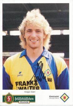Holger Aden  Eintracht Braunschweig  Fußball Autogrammkarte original signiert 