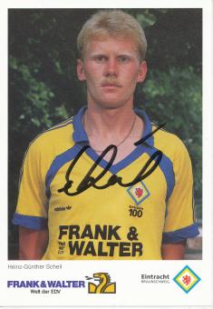 Heinz Günter Scheil  Eintracht Braunschweig  Fußball Autogrammkarte original signiert 