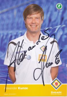 Alexander Kunze  Eintracht Braunschweig 2010/11  Fußball Autogrammkarte original signiert 