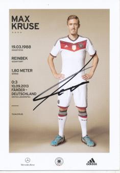 Max Kruse  DFB  WM 2014  Fußball  Autogrammkarte original signiert 