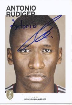 Antonio Rüdiger  DFB  WM 2014  Fußball  Autogrammkarte original signiert 