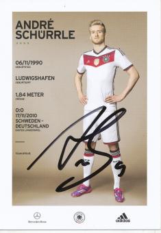 Andre Schürrle  DFB Weltmeister WM 2014  Fußball  Autogrammkarte original signiert 