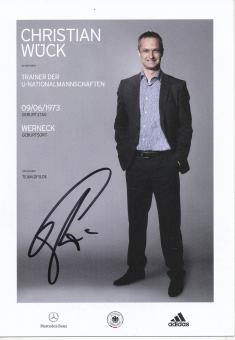 Christian Wück  DFB Trainer  Fußball  Autogrammkarte original signiert 