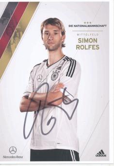 Simon Rolfes  DFB  EM 2012  Fußball  Autogrammkarte original signiert 