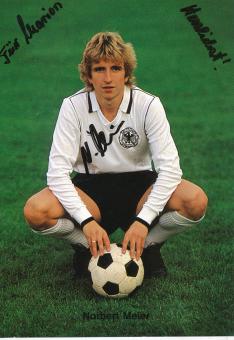 Norbert Meier  DFB  Fußball  Autogrammkarte original signiert 