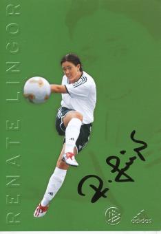 Renate Lingor  DFB Frauen WM 2003  Fußball  Autogrammkarte original signiert 