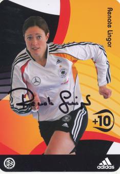 Renate Lingor  DFB Frauen WM 2005  Fußball  Autogrammkarte original signiert 