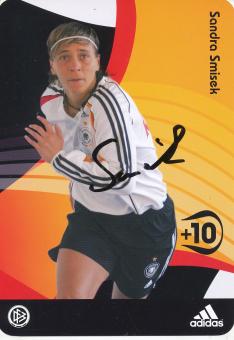 Sandra Smisek  DFB Frauen WM 2005  Fußball  Autogrammkarte original signiert 