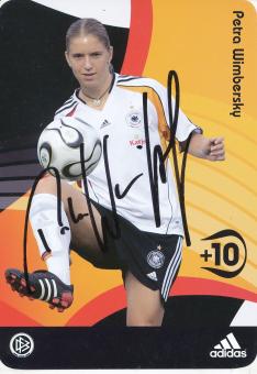 Petra Wimbersky  DFB Frauen WM 2005  Fußball  Autogrammkarte original signiert 