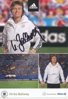 Ulrike Ballweg   DFB Frauen WM 2011  Fußball  Autogrammkarte original signiert 
