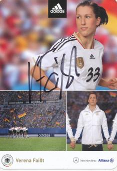 Verena Faißt   DFB Frauen WM 2011  Fußball  Autogrammkarte original signiert 