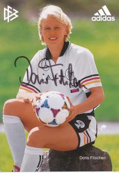 Doris Fitschen  DFB Frauen 6 /99  Fußball  Autogrammkarte original signiert 