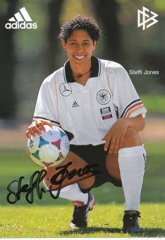 Steffi Jones  DFB Frauen 6 /99  Fußball  Autogrammkarte original signiert 