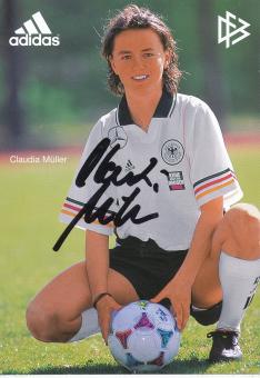 Claudia Müller  DFB Frauen 6 /99  Fußball  Autogrammkarte original signiert 