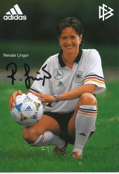 Renate Lingor  DFB Frauen 6 /2001  Fußball  Autogrammkarte original signiert 