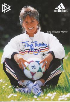 Tina Theune Meyer  DFB Frauen 6 /99  Fußball  Autogrammkarte original signiert 