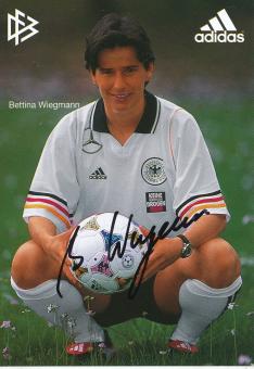 Bettina Wiegmann  DFB Frauen 6 /2001  Fußball  Autogrammkarte original signiert 