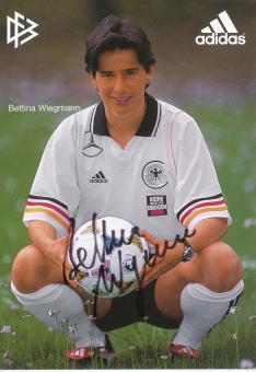 Bettina Wiegmann  DFB Frauen 6 /99  Fußball  Autogrammkarte original signiert 