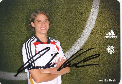 Annike Krahn  DFB Frauen WM 2007  Fußball  Autogrammkarte original signiert 