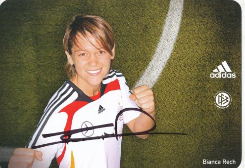 Bianca Rech  DFB Frauen WM 2007  Fußball  Autogrammkarte original signiert 