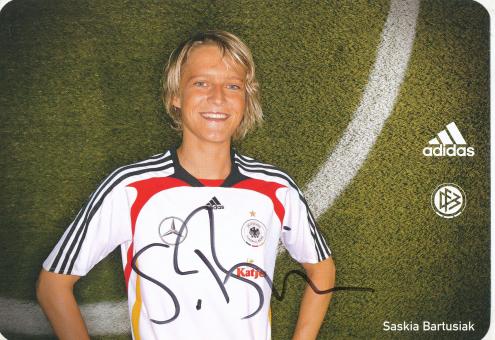 Saskia Bartusiak  DFB Frauen WM 2007  Fußball  Autogrammkarte original signiert 