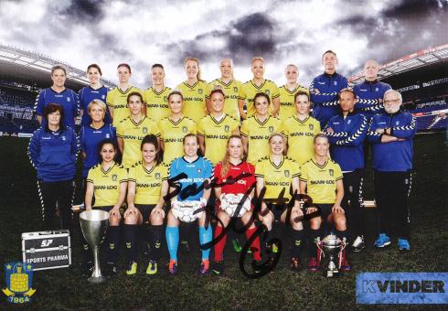 Sanne Troelsgaard  Bröndby IF  Frauen Fußball  Autogrammkarte original signiert 