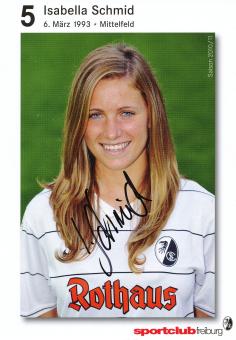 Isabella Schmid  SC Freiburg  2010/11  Frauen Fußball  Autogrammkarte original signiert 