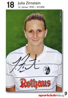 Julia Zirnstein  SC Freiburg  2010/11  Frauen Fußball  Autogrammkarte original signiert 