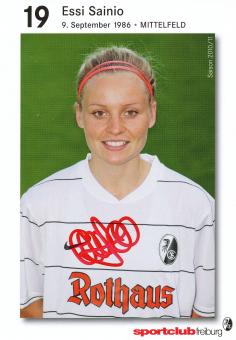 Essi Sainio  SC Freiburg  2010/11  Frauen Fußball  Autogrammkarte original signiert 